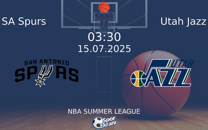 15 Temmuz 2025 SA Spurs vs Utah Jazz maçı Hangi Kanalda Saat Kaçta Yayınlanacak? 15 Temmuz 2025 SA Spurs vs Utah Jazz maçı Hangi Kanalda Saat Kaçta Yayınlanacak?