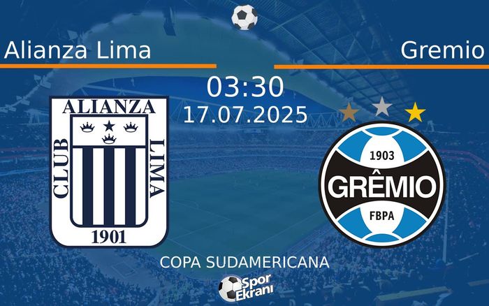 17 Temmuz 2025 Alianza Lima vs Gremio maçı Hangi Kanalda Saat Kaçta Yayınlanacak? 17 Temmuz 2025 Alianza Lima vs Gremio maçı Hangi Kanalda Saat Kaçta Yayınlanacak?