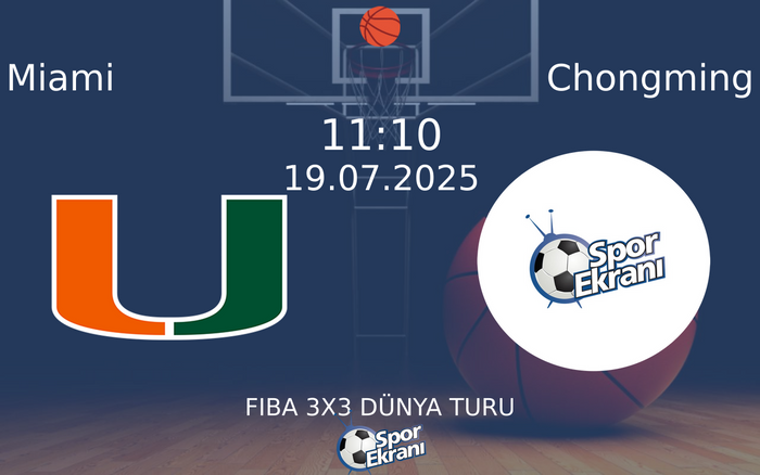 19 Temmuz 2025 Miami vs Chongming maçı Hangi Kanalda Saat Kaçta Yayınlanacak?