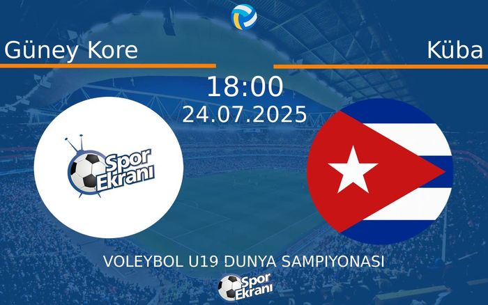 24 Temmuz 2025 Güney Kore vs Küba maçı Hangi Kanalda Saat Kaçta Yayınlanacak? 24 Temmuz 2025 Güney Kore vs Küba maçı Hangi Kanalda Saat Kaçta Yayınlanacak?