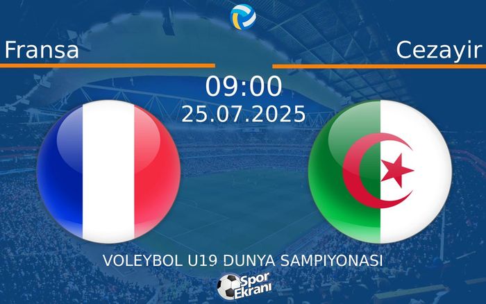 25 Temmuz 2025 Fransa vs Cezayir maçı Hangi Kanalda Saat Kaçta Yayınlanacak? 25 Temmuz 2025 Fransa vs Cezayir maçı Hangi Kanalda Saat Kaçta Yayınlanacak?