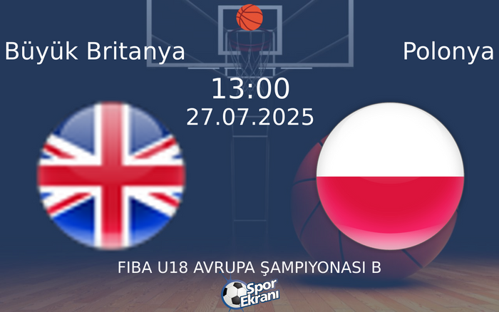 27 Temmuz 2025 Büyük Britanya vs Polonya maçı Hangi Kanalda Saat Kaçta Yayınlanacak?
