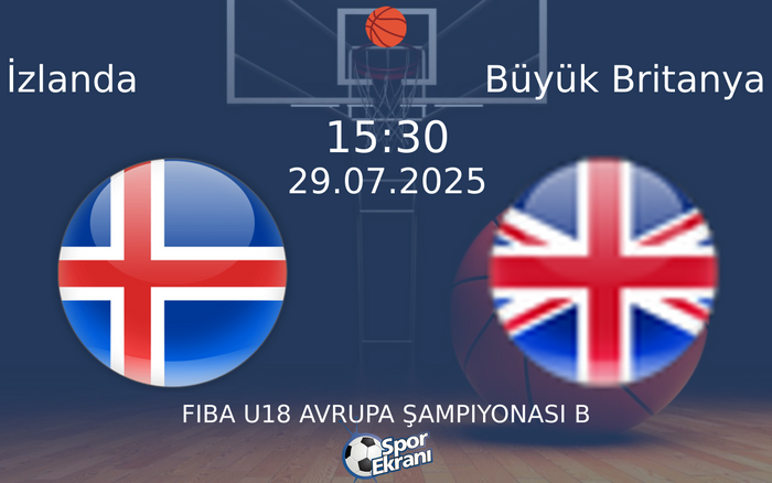 29 Temmuz 2025 İzlanda vs Büyük Britanya maçı Hangi Kanalda Saat Kaçta Yayınlanacak?