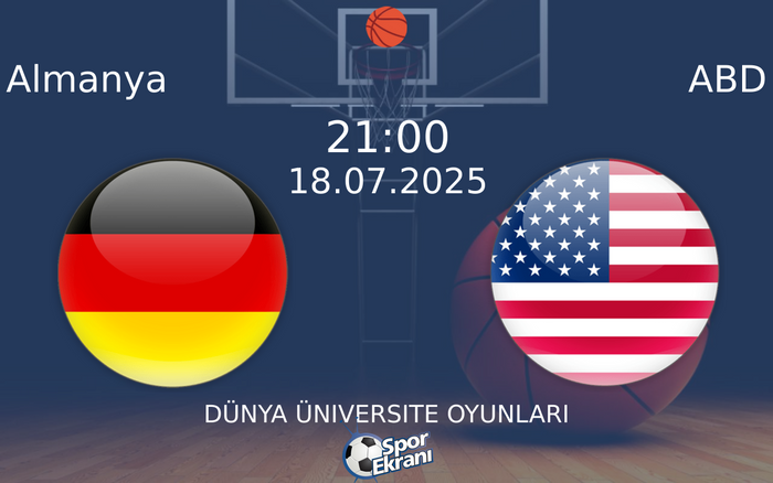 18 Temmuz 2025 Almanya vs ABD maçı Hangi Kanalda Saat Kaçta Yayınlanacak? 18 Temmuz 2025 Almanya vs ABD maçı Hangi Kanalda Saat Kaçta Yayınlanacak?