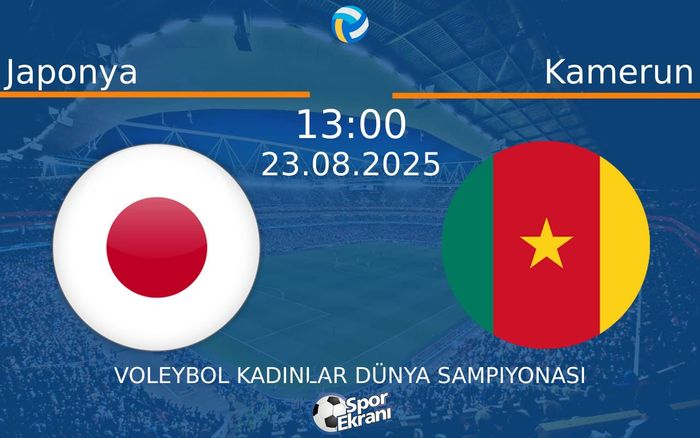 23 Ağustos 2025 Japonya vs Kamerun maçı Hangi Kanalda Saat Kaçta Yayınlanacak? 23 Ağustos 2025 Japonya vs Kamerun maçı Hangi Kanalda Saat Kaçta Yayınlanacak?
