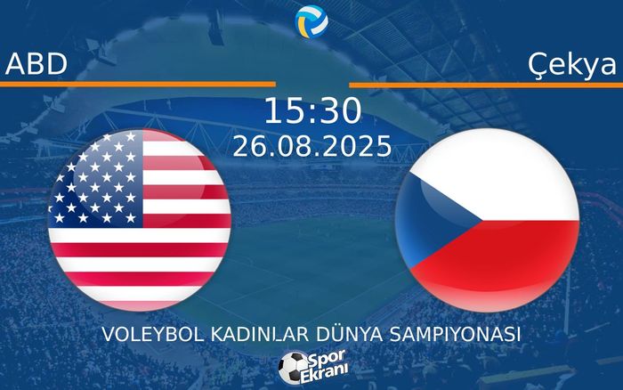 26 Ağustos 2025 ABD vs Çekya maçı Hangi Kanalda Saat Kaçta Yayınlanacak?