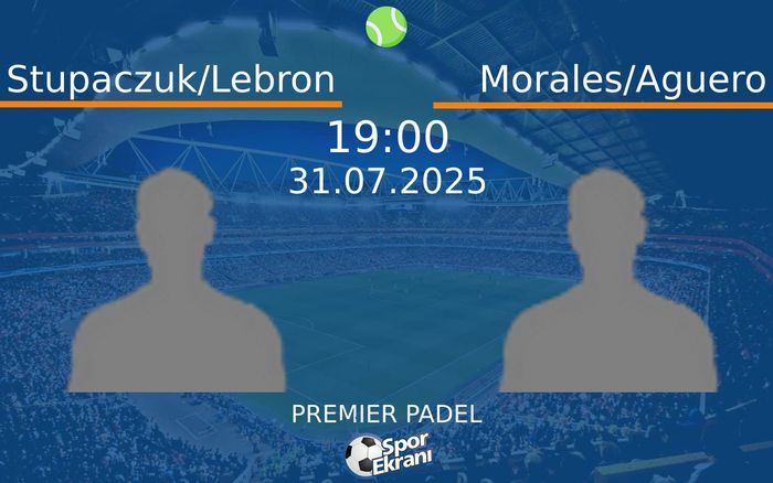 31 Temmuz 2025 Stupaczuk/Lebron vs Morales/Aguero maçı Hangi Kanalda Saat Kaçta Yayınlanacak? 31 Temmuz 2025 Stupaczuk/Lebron vs Morales/Aguero maçı Hangi Kanalda Saat Kaçta Yayınlanacak?
