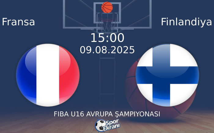 09 Ağustos 2025 Fransa vs Finlandiya maçı Hangi Kanalda Saat Kaçta Yayınlanacak? 09 Ağustos 2025 Fransa vs Finlandiya maçı Hangi Kanalda Saat Kaçta Yayınlanacak?