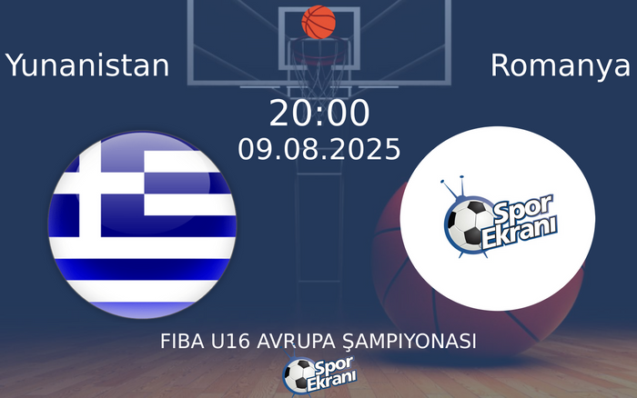 09 Ağustos 2025 Yunanistan vs Romanya maçı Hangi Kanalda Saat Kaçta Yayınlanacak? 09 Ağustos 2025 Yunanistan vs Romanya maçı Hangi Kanalda Saat Kaçta Yayınlanacak?