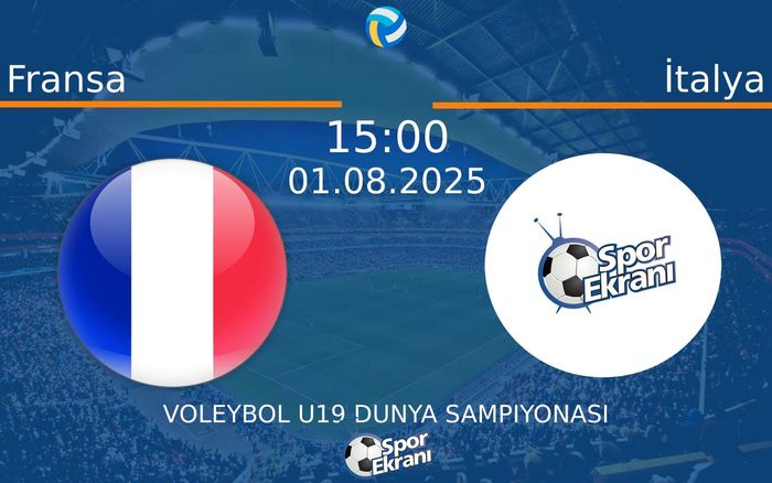 01 Ağustos 2025 Fransa vs İtalya maçı Hangi Kanalda Saat Kaçta Yayınlanacak? 01 Ağustos 2025 Fransa vs İtalya maçı Hangi Kanalda Saat Kaçta Yayınlanacak?