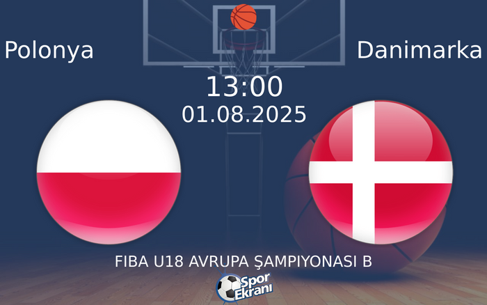01 Ağustos 2025 Polonya vs Danimarka maçı Hangi Kanalda Saat Kaçta Yayınlanacak?
