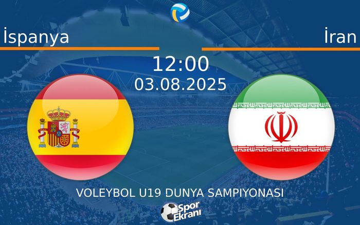03 Ağustos 2025 İspanya vs İran maçı Hangi Kanalda Saat Kaçta Yayınlanacak? 03 Ağustos 2025 İspanya vs İran maçı Hangi Kanalda Saat Kaçta Yayınlanacak?