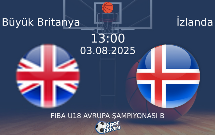03 Ağustos 2025 Büyük Britanya vs İzlanda maçı Hangi Kanalda Saat Kaçta Yayınlanacak?