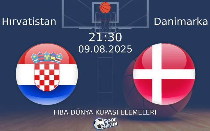 09 Ağustos 2025 Hırvatistan vs Danimarka maçı Hangi Kanalda Saat Kaçta Yayınlanacak?