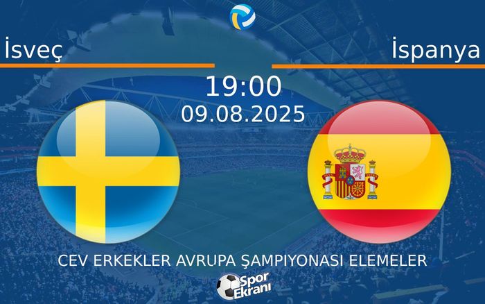 09 Ağustos 2025 İsveç vs İspanya maçı Hangi Kanalda Saat Kaçta Yayınlanacak? 09 Ağustos 2025 İsveç vs İspanya maçı Hangi Kanalda Saat Kaçta Yayınlanacak?
