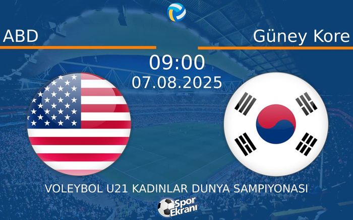 07 Ağustos 2025 ABD vs Güney Kore maçı Hangi Kanalda Saat Kaçta Yayınlanacak? 07 Ağustos 2025 ABD vs Güney Kore maçı Hangi Kanalda Saat Kaçta Yayınlanacak?
