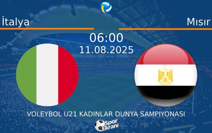 11 Ağustos 2025 İtalya vs Mısır maçı Hangi Kanalda Saat Kaçta Yayınlanacak? 11 Ağustos 2025 İtalya vs Mısır maçı Hangi Kanalda Saat Kaçta Yayınlanacak?