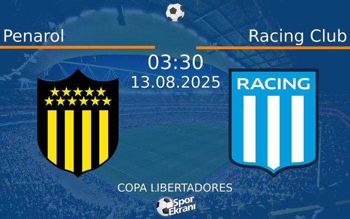 13 Ağustos 2025 Penarol vs Racing Club maçı Hangi Kanalda Saat Kaçta Yayınlanacak? 13 Ağustos 2025 Penarol vs Racing Club maçı Hangi Kanalda Saat Kaçta Yayınlanacak?