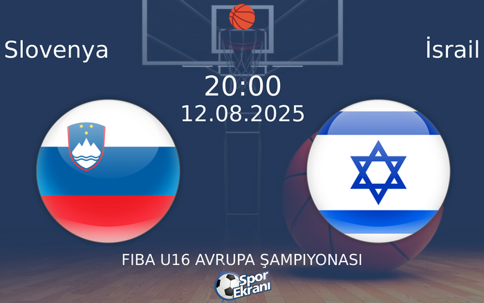 12 Ağustos 2025 Slovenya vs İsrail maçı Hangi Kanalda Saat Kaçta Yayınlanacak?