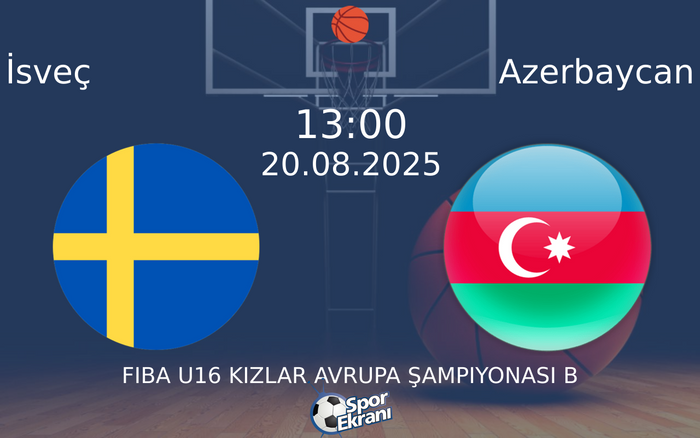 20 Ağustos 2025 İsveç vs Azerbaycan maçı Hangi Kanalda Saat Kaçta Yayınlanacak?