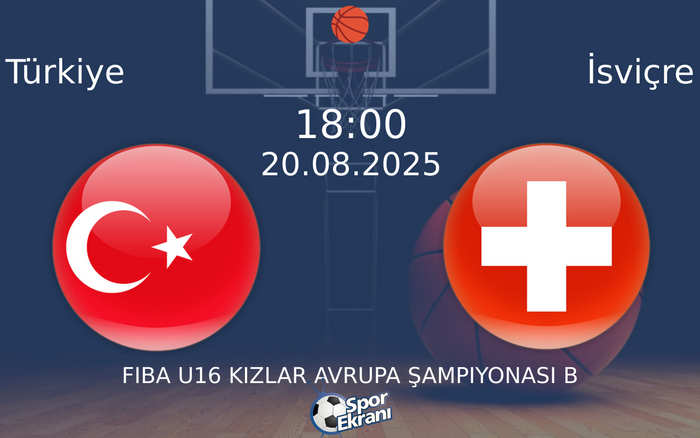 20 Ağustos 2025 Türkiye vs İsviçre maçı Hangi Kanalda Saat Kaçta Yayınlanacak?