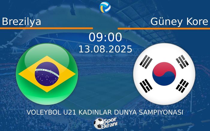 13 Ağustos 2025 Brezilya vs Güney Kore maçı Hangi Kanalda Saat Kaçta Yayınlanacak?