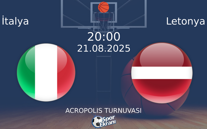 21 Ağustos 2025 İtalya vs Letonya maçı Hangi Kanalda Saat Kaçta Yayınlanacak? 21 Ağustos 2025 İtalya vs Letonya maçı Hangi Kanalda Saat Kaçta Yayınlanacak?