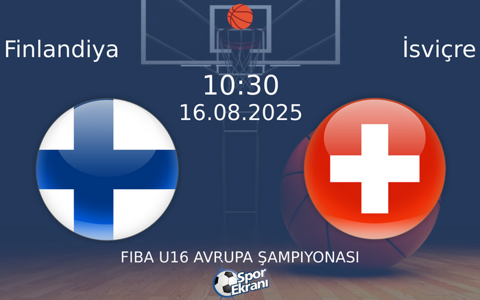 16 Ağustos 2025 Finlandiya vs İsviçre maçı Hangi Kanalda Saat Kaçta Yayınlanacak? 16 Ağustos 2025 Finlandiya vs İsviçre maçı Hangi Kanalda Saat Kaçta Yayınlanacak?