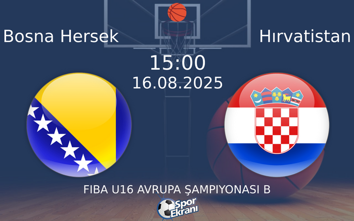 16 Ağustos 2025 Bosna Hersek vs Hırvatistan maçı Hangi Kanalda Saat Kaçta Yayınlanacak? 16 Ağustos 2025 Bosna Hersek vs Hırvatistan maçı Hangi Kanalda Saat Kaçta Yayınlanacak?