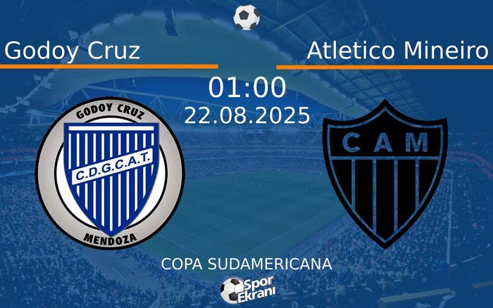 22 Ağustos 2025 Godoy Cruz vs Atletico Mineiro maçı Hangi Kanalda Saat Kaçta Yayınlanacak? 22 Ağustos 2025 Godoy Cruz vs Atletico Mineiro maçı Hangi Kanalda Saat Kaçta Yayınlanacak?