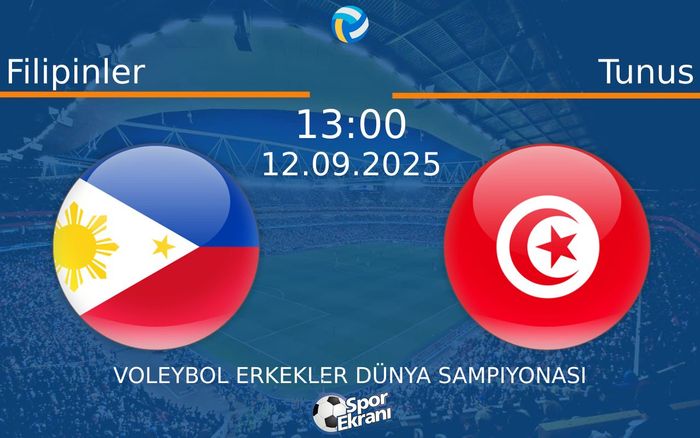 12 Eylül 2025 Filipinler vs Tunus maçı Hangi Kanalda Saat Kaçta Yayınlanacak?