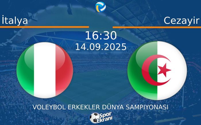 14 Eylül 2025 İtalya vs Cezayir maçı Hangi Kanalda Saat Kaçta Yayınlanacak?