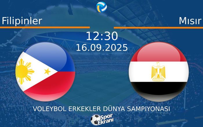 16 Eylül 2025 Filipinler vs Mısır maçı Hangi Kanalda Saat Kaçta Yayınlanacak?
