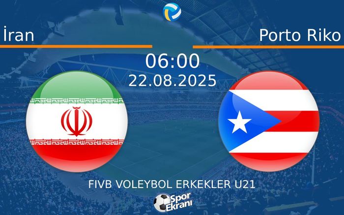 22 Ağustos 2025 İran vs Porto Riko maçı Hangi Kanalda Saat Kaçta Yayınlanacak? 22 Ağustos 2025 İran vs Porto Riko maçı Hangi Kanalda Saat Kaçta Yayınlanacak?