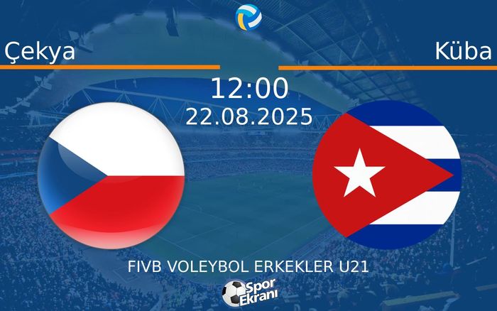 22 Ağustos 2025 Çekya vs Küba maçı Hangi Kanalda Saat Kaçta Yayınlanacak? 22 Ağustos 2025 Çekya vs Küba maçı Hangi Kanalda Saat Kaçta Yayınlanacak?