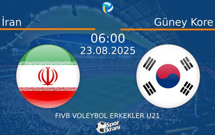 23 Ağustos 2025 İran vs Güney Kore maçı Hangi Kanalda Saat Kaçta Yayınlanacak?