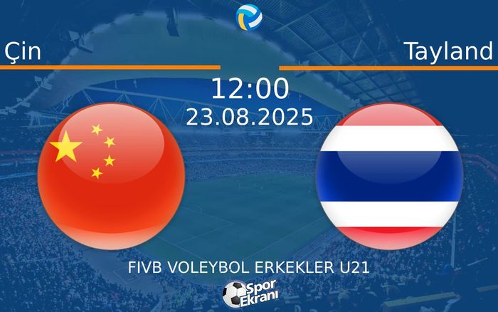 23 Ağustos 2025 Çin vs Tayland maçı Hangi Kanalda Saat Kaçta Yayınlanacak?