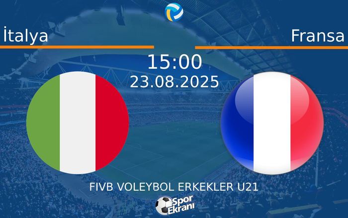 23 Ağustos 2025 İtalya vs Fransa maçı Hangi Kanalda Saat Kaçta Yayınlanacak?
