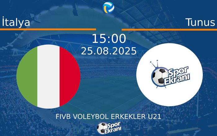 25 Ağustos 2025 İtalya vs Tunus maçı Hangi Kanalda Saat Kaçta Yayınlanacak? 25 Ağustos 2025 İtalya vs Tunus maçı Hangi Kanalda Saat Kaçta Yayınlanacak?