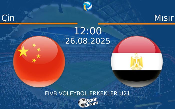 26 Ağustos 2025 Çin vs Mısır maçı Hangi Kanalda Saat Kaçta Yayınlanacak? 26 Ağustos 2025 Çin vs Mısır maçı Hangi Kanalda Saat Kaçta Yayınlanacak?