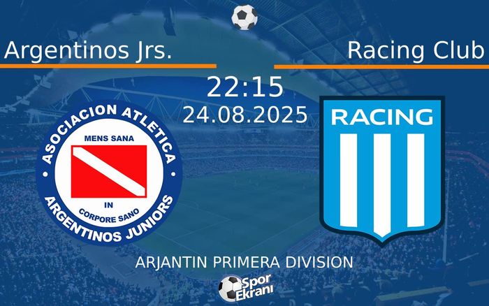 24 Ağustos 2025 Argentinos Jrs. vs Racing Club maçı Hangi Kanalda Saat Kaçta Yayınlanacak? 24 Ağustos 2025 Argentinos Jrs. vs Racing Club maçı Hangi Kanalda Saat Kaçta Yayınlanacak?