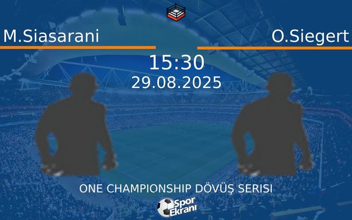 29 Ağustos 2025 M.Siasarani vs O.Siegert maçı Hangi Kanalda Saat Kaçta Yayınlanacak?