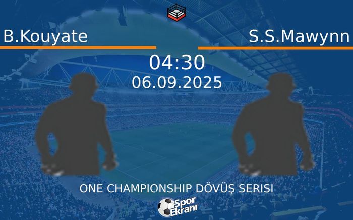 06 Eylül 2025 B.Kouyate vs S.S.Mawynn maçı Hangi Kanalda Saat Kaçta Yayınlanacak? 06 Eylül 2025 B.Kouyate vs S.S.Mawynn maçı Hangi Kanalda Saat Kaçta Yayınlanacak?