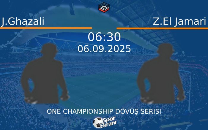 06 Eylül 2025 J.Ghazali vs Z.El Jamari maçı Hangi Kanalda Saat Kaçta Yayınlanacak? 06 Eylül 2025 J.Ghazali vs Z.El Jamari maçı Hangi Kanalda Saat Kaçta Yayınlanacak?