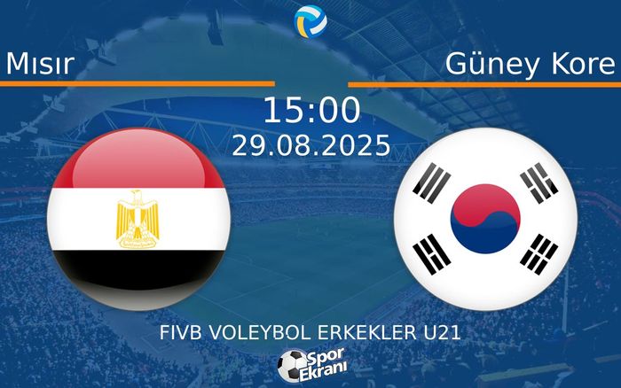 29 Ağustos 2025 Mısır vs Güney Kore maçı Hangi Kanalda Saat Kaçta Yayınlanacak? 29 Ağustos 2025 Mısır vs Güney Kore maçı Hangi Kanalda Saat Kaçta Yayınlanacak?