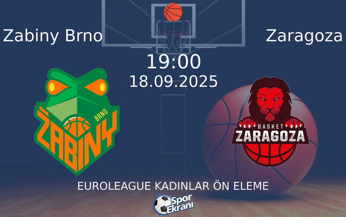 18 Eylül 2025 Zabiny Brno vs Zaragoza maçı Hangi Kanalda Saat Kaçta Yayınlanacak? 18 Eylül 2025 Zabiny Brno vs Zaragoza maçı Hangi Kanalda Saat Kaçta Yayınlanacak?