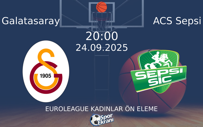 24 Eylül 2025 Galatasaray vs ACS Sepsi maçı Hangi Kanalda Saat Kaçta Yayınlanacak? 24 Eylül 2025 Galatasaray vs ACS Sepsi maçı Hangi Kanalda Saat Kaçta Yayınlanacak?