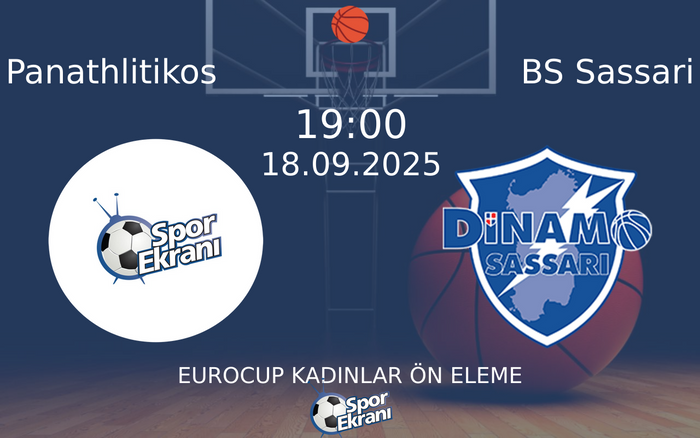 18 Eylül 2025 Panathlitikos vs BS Sassari maçı Hangi Kanalda Saat Kaçta Yayınlanacak? 18 Eylül 2025 Panathlitikos vs BS Sassari maçı Hangi Kanalda Saat Kaçta Yayınlanacak?