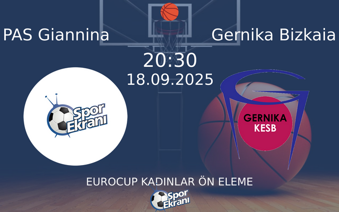 18 Eylül 2025 PAS Giannina vs Gernika Bizkaia maçı Hangi Kanalda Saat Kaçta Yayınlanacak? 18 Eylül 2025 PAS Giannina vs Gernika Bizkaia maçı Hangi Kanalda Saat Kaçta Yayınlanacak?