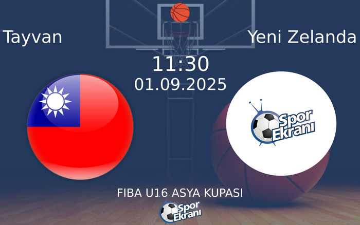01 Eylül 2025 Tayvan vs Yeni Zelanda maçı Hangi Kanalda Saat Kaçta Yayınlanacak? 01 Eylül 2025 Tayvan vs Yeni Zelanda maçı Hangi Kanalda Saat Kaçta Yayınlanacak?